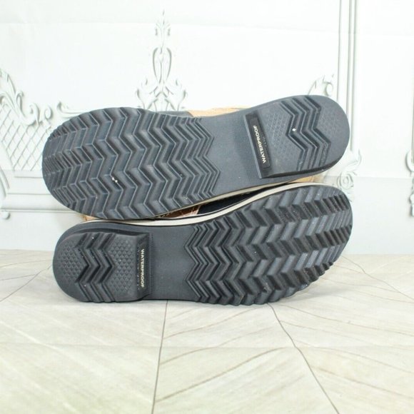 Sorel Tan Nylon Toffino II Lined Waterproof Snow Winter Duck Boots Size 8 - Picture 9 of 9